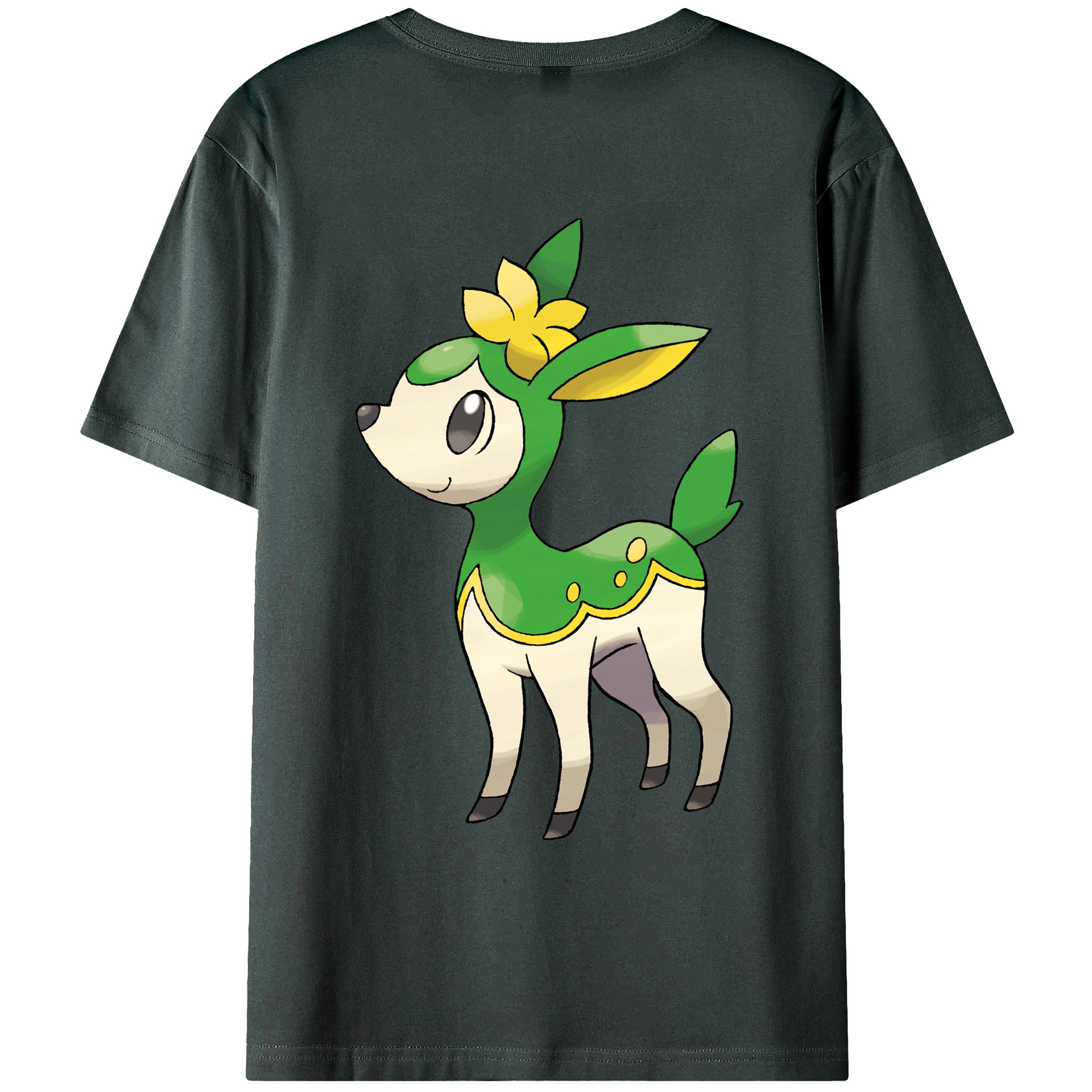 （画像用） ポケットモンスター Pokémon 綿100％ メンズ半袖Tシャツ（バックプリント） 通気性